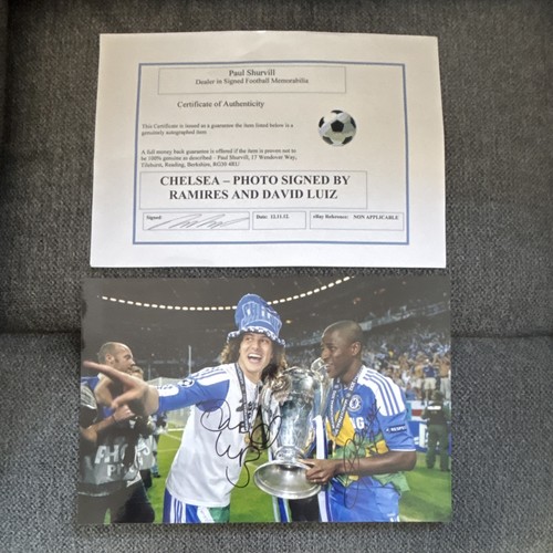 Chelsea signed photo ramires - chelsea,