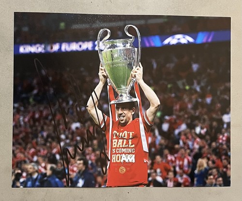 Franck ribery hand - signed, 10x8